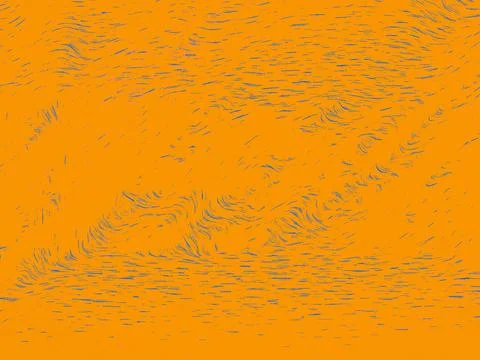 Vibrant abstract image with dynamic orange and blue lines, strokes Foto stock