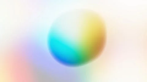 A vibrant abstract image featuring a blurred sphere with a gradient background Stock Footage 279137139