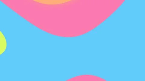 Vibrant abstract image featuring bold pink arcs over a blue field with hints  库存插图
