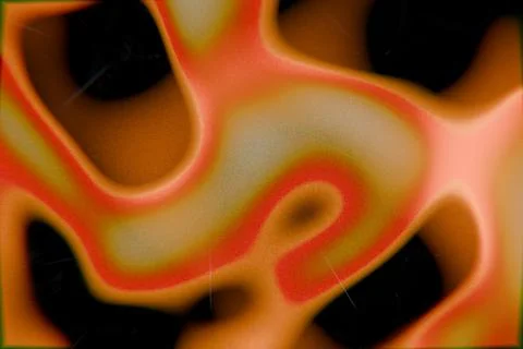 A vibrant, abstract image featuring swirling orange and yellow shapes Stock Illustration