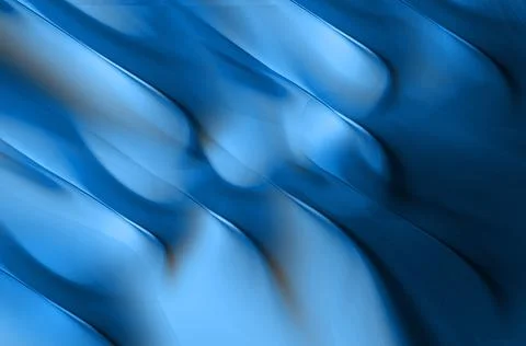 Vibrant abstract image of flowing fluid waves in warm gradient blue tones, .. イラスト素材