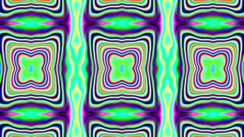 Vibrant Abstract Kaleidoscope Pattern with Bright Colors and Symmetrical Desi Stock Footage 345434082