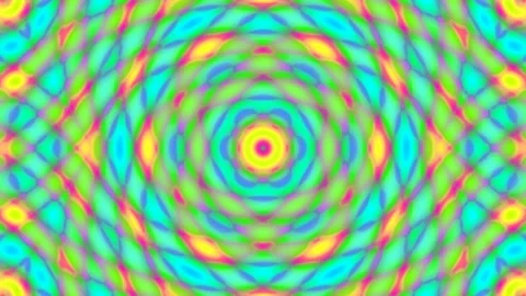 Vibrant abstract kaleidoscopic digital pattern background loop Stock Footage 339778921
