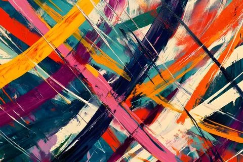 Vibrant Abstract Kinetic Patterns in Dynamic Kaleidoscopic Composition Stock Illustration