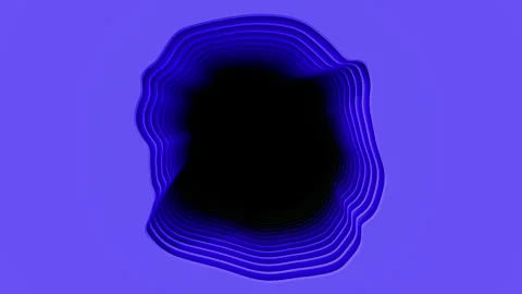 Vibrant abstract layered background animation 3d fluid design loop Stock Footage 314721542