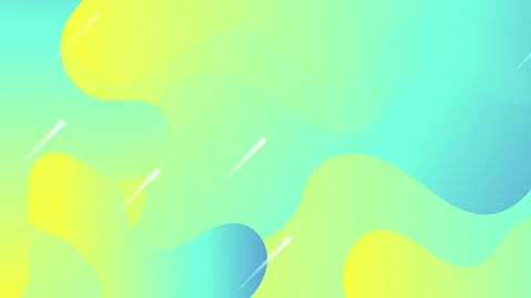 Vibrant abstract layout with geometric wavy elements and bold colorful shapes Stock Footage 311608901