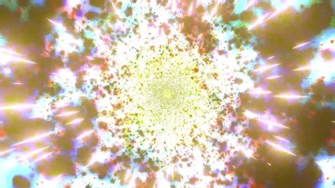 Vibrant Abstract Light Burst with Dynamic Radiance Stock Footage 303133190