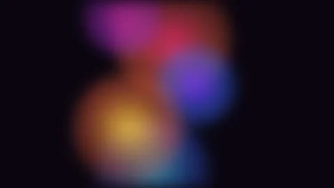 Vibrant abstract light orbs glowing against a deep black background texture Video stock 335117261