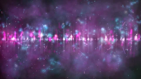 Vibrant Abstract Light Patterns with Colorful Energy and Dynamic Motion Stock Footage 297480574