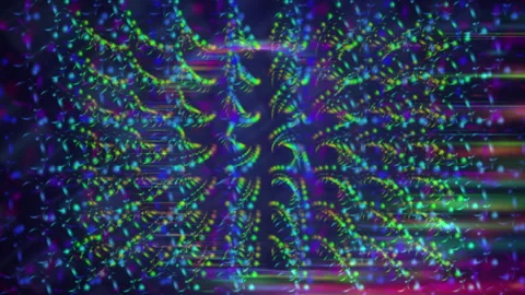 Vibrant Abstract Light Patterns in Full Spectrum Colors Video stock 307428114