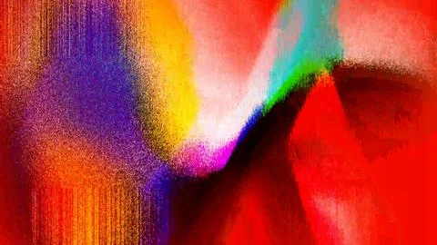 Vibrant abstract light streak with rainbow colors. Chromatic motion blur for Stock Illustration