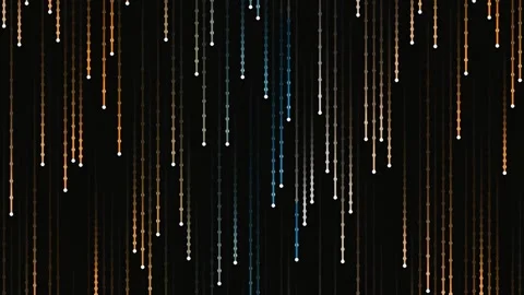 Vibrant abstract light trails: Digital rain particle screen effect flowing .. Stock Footage 340380248