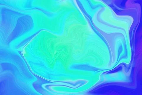 Vibrant abstract liquid background with swirling blue and teal gradients Stock Illustration
