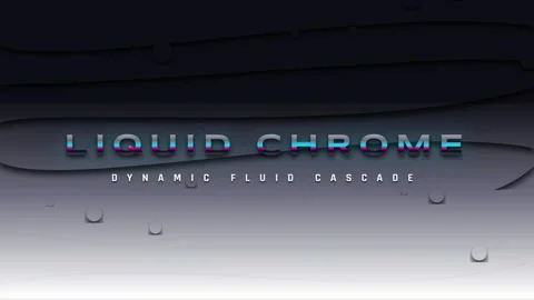Vibrant abstract liquid chrome backdrop with fluid gradient flow for tech d.. Stock Footage 337655609