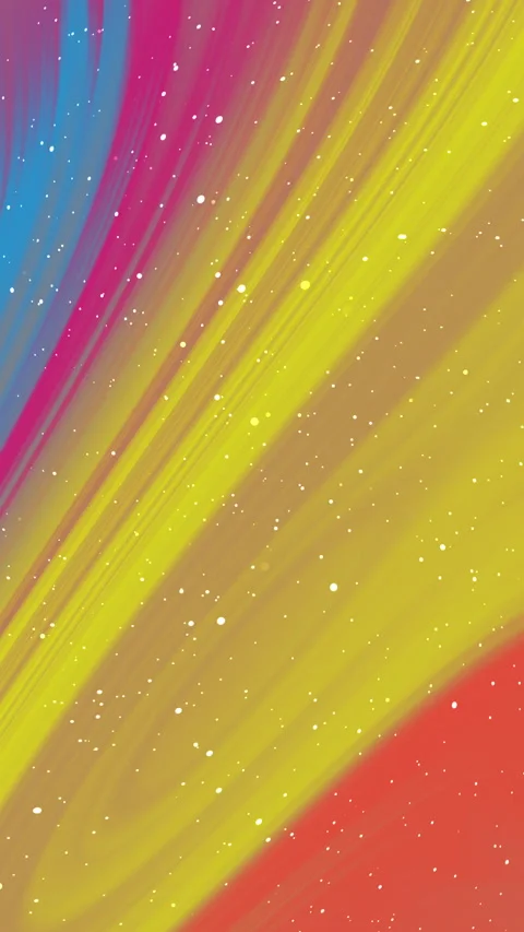Vibrant abstract liquid flow animation with shimmering colorful particles Stockbeeldmateriaal 338380526