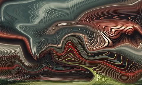 Vibrant Abstract Liquid Marble Background with Swirling Agate Texture Stock-Illustration