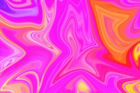Vibrant abstract liquid marble background with swirling patterns of bright Stock Illustration