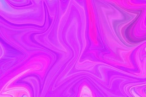 Vibrant abstract liquid marble texture with flowing waves of bright magenta Stock Illustration