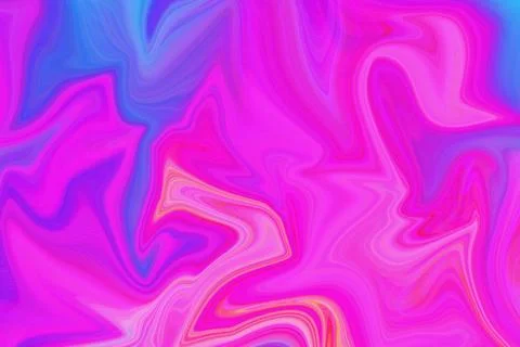Vibrant abstract liquid marble texture with flowing waves of magenta purple Stock Illustration