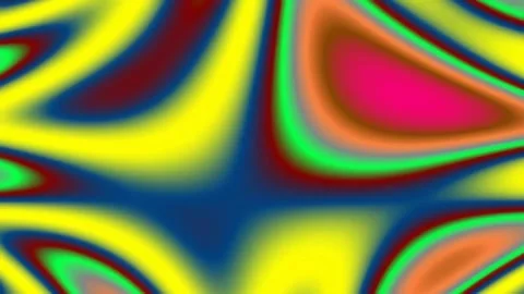 Vibrant abstract liquid metal gradient background, dynamic color wave movemen Stock Footage 337163154