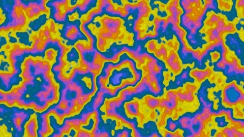 Vibrant abstract liquid pattern, flowing organic shapes, psychedelic colors Stock Footage 346315351