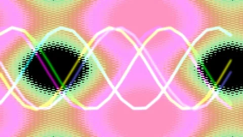 Vibrant abstract liquid wave pattern background with glowing digital equali.. Stock Footage 339792385
