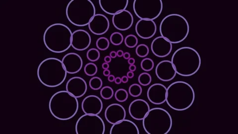 Vibrant abstract mandala design pattern, circular geometric floral backgrou.. Stock Footage 341058577