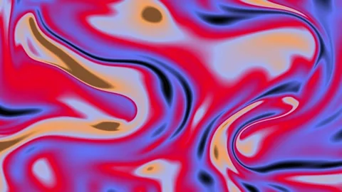 Vibrant Abstract Marble Art Waves UHD Video Background Stock Footage 344660673