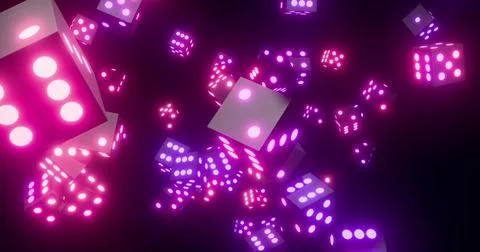 Vibrant Abstract Molecular Structure Animation Ilustración de archivo