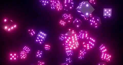Vibrant Abstract Molecular Structure Animation Stock Photos