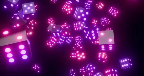 Vibrant Abstract Molecular Structure Animation Stock Photos