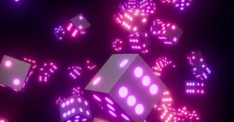 Vibrant Abstract Molecular Structure Animation Stock Photos