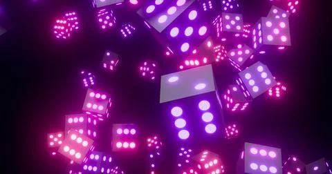 Vibrant Abstract Molecular Structure Animation Stock Photos
