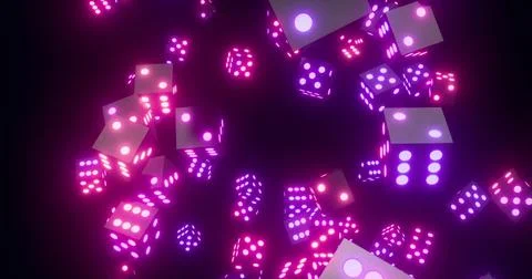 Vibrant Abstract Molecular Structure Animation Stock Photos