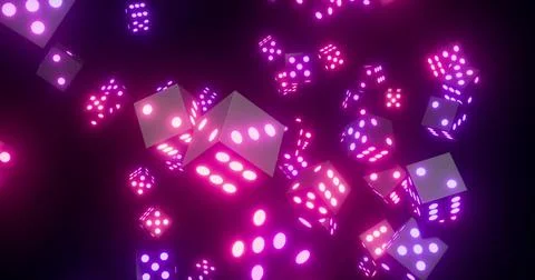 Vibrant Abstract Molecular Structure Animation Stock Photos