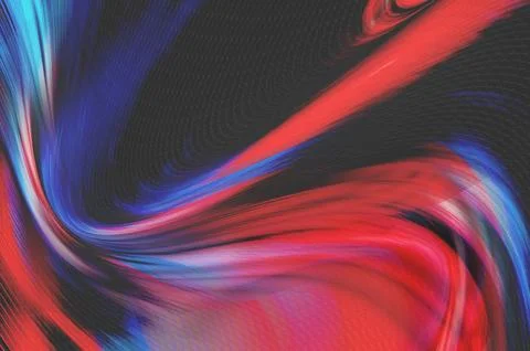 Vibrant Abstract Motion Art With Red And Blue Streaks Creating Dynamic Ener.. Stockillustratie