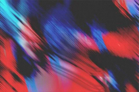 Vibrant Abstract Motion Art With Red And Blue Streaks Creating Dynamic Ener.. Stockillustratie