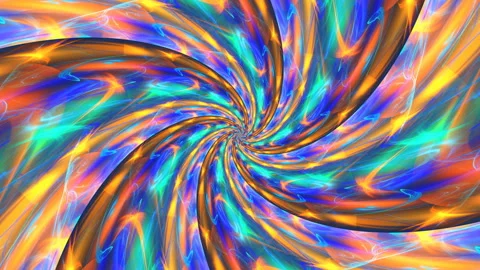 Vibrant abstract motion background with blue and orange twists. Stock Footage 333178370