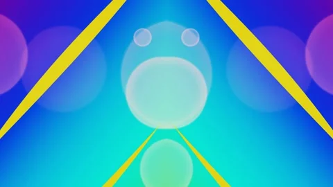 Vibrant Abstract Motion Background with Geometric Arrows and Bokeh Vídeo Stock 332853652