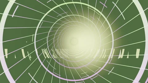 Vibrant abstract motion graphic with circular patterns and lines Stock Footage 337927455