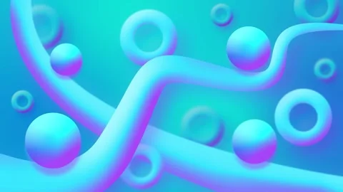 Vibrant Abstract Motion Graphics with Blue and Purple Gradient Shapes 스톡 동영상 335078575