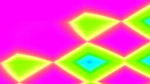 Vibrant Abstract Neon Geometric Background Loop - Synthwave Aesthetic Stock Footage 336766168