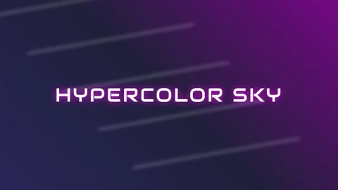 Vibrant abstract neon hypercolor sky title screen background glow effect Stock Footage 337577387