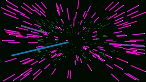 Vibrant abstract neon light burst fireworks effect background animation Stock Footage 341057177