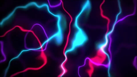 Vibrant Abstract Neon Light Streaks on Dark Background Creating Electric En.. Vídeo Stock 341926906