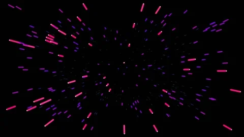 Vibrant abstract neon streak explosion: Digital particle burst effect. Stock Footage 341059132