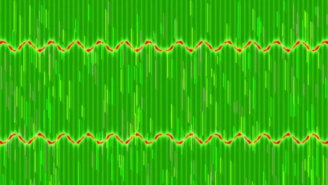 Vibrant abstract neon wave background: Tech music visualization loop Stock Footage 336535571