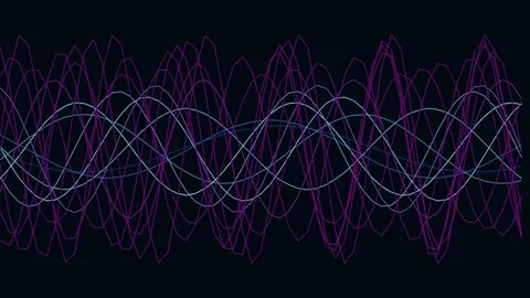 Vibrant Abstract Neon Wave Lines Flowing Background for Digital Tech Visual.. Stock Footage 337163085