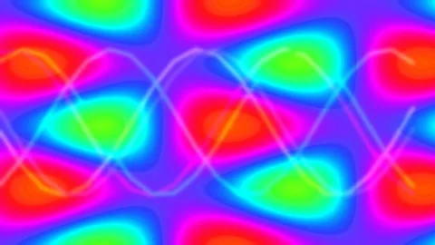 Vibrant abstract neon wave pattern background for modern design and present.. Stock Footage 336770066