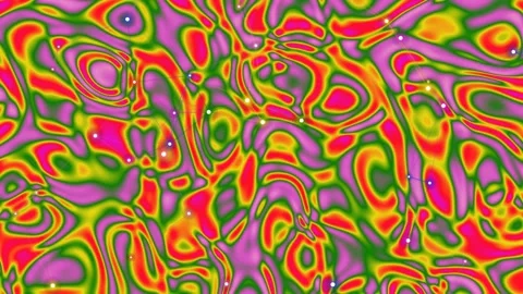 Vibrant Abstract Network: Interconnectedness in a Colorful Landscape Stock Footage 332200297
